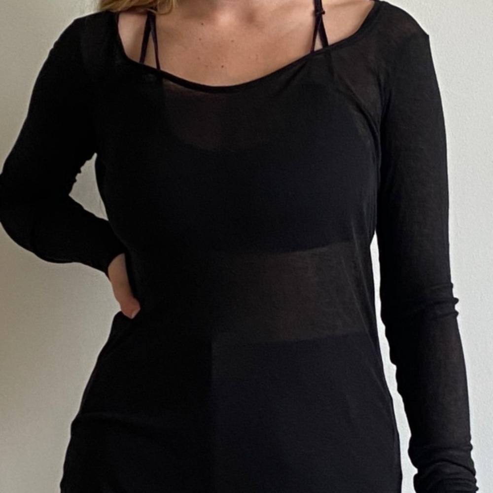 Sheer Eileen Fisher top